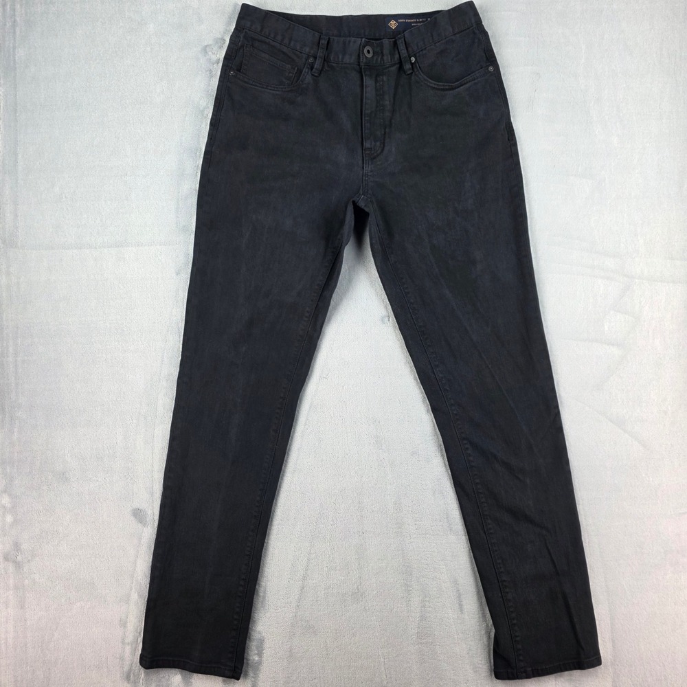 Roark‎ HWY 133 Standard Slim Fit Jeans Mens 33x34 Black Denim RD199 Stretch